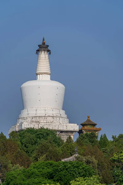 Weiße Pagode Beihai Park Peking China — Stockfoto