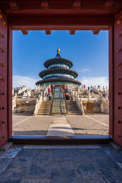 Hall Prayer Good Høst Den Vigtigste Bygning Himlens Tempel Beijing - Stock-foto