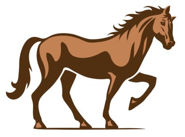 At vektör logo çizim