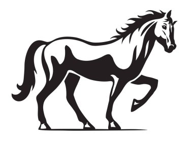 At vektör logo çizim
