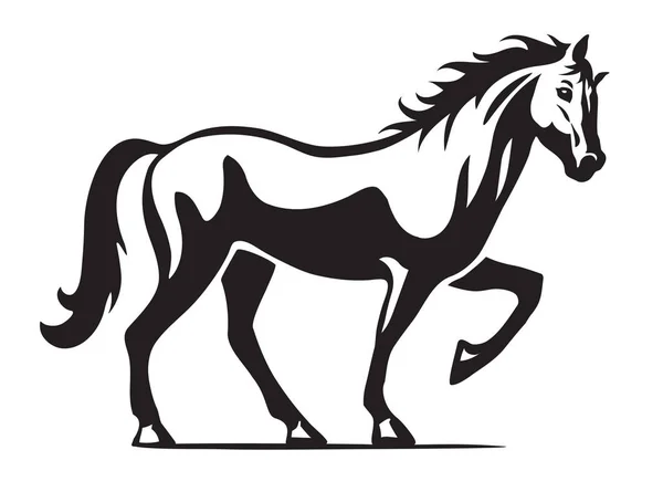 Ilustração do logotipo do vetor de cavalo — Vetor de Stock