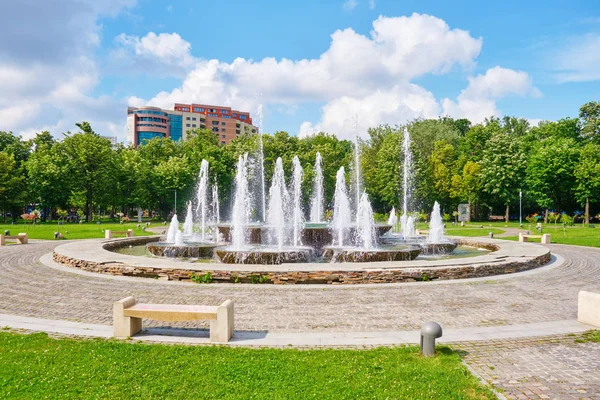 Bucharest Romania June 2019 Artesian Fountain Alexandru Ioan Cuza Ior — Stock Photo, Image