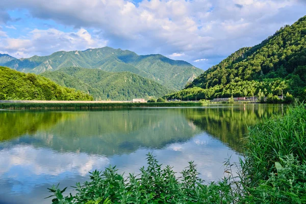 Olt Defile Bir Yaz Öğleden Sonra Olt Nehri Tarafından Güney — Stok fotoğraf