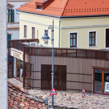 Sibiu, Romanya - 12 Temmuz 2019: Gong Çocuklar ve Yout Tiyatrosu