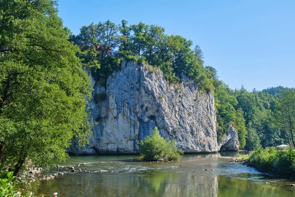 Rotsformatie Crisul Repede Rivier Bij Suncuius Dorp Provincie Bihor Roemenië — Stockfoto