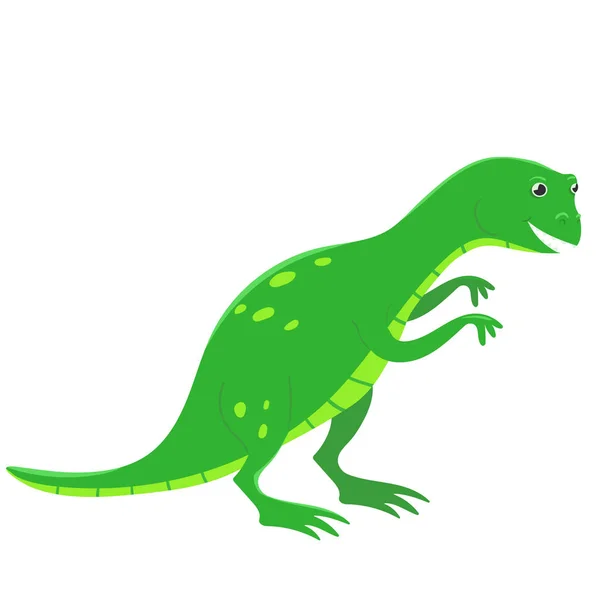 Dinosaurio tiranosaurio en estilo de dibujos animados. Aislar sobre fondo blanco. Ilustración vectorial . — Archivo Imágenes Vectoriales