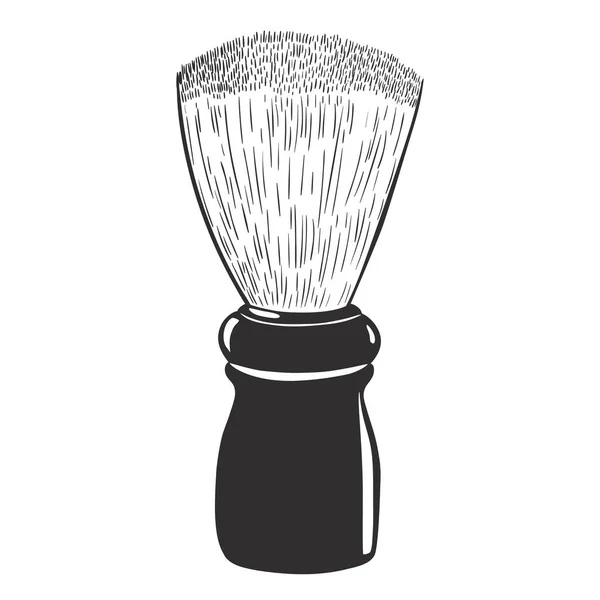 Shaving brush isolated on a white background. Vector graphics. — Stock Vector