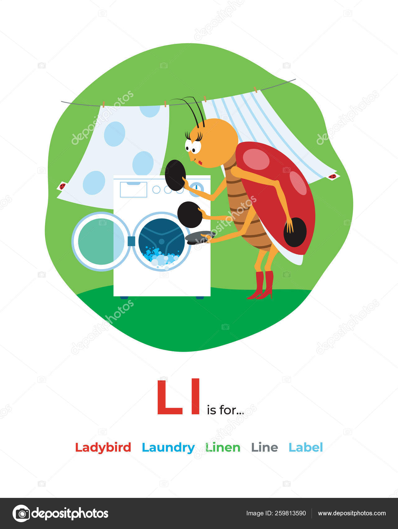 Alfabeto Inglés Dibujos Animados Color Esdecir Con Letra