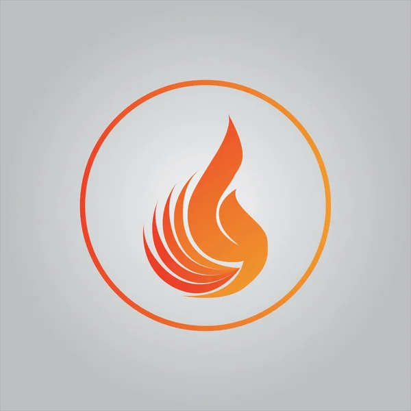 Fire Design Very Modern Simple Logo Icon — Stock Vector