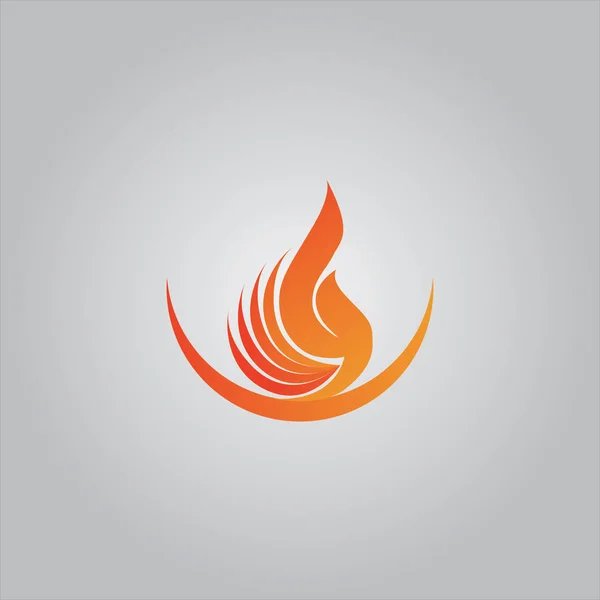 Fire Design Very Modern Simple Logo Icon — Stock Vector