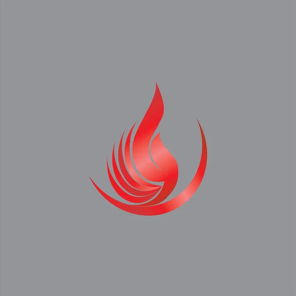 Fire Design Very Modern Simple Logo Icon — Stock Vector