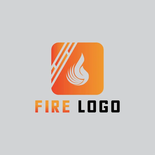 Conception de logo d'incendie — Photo