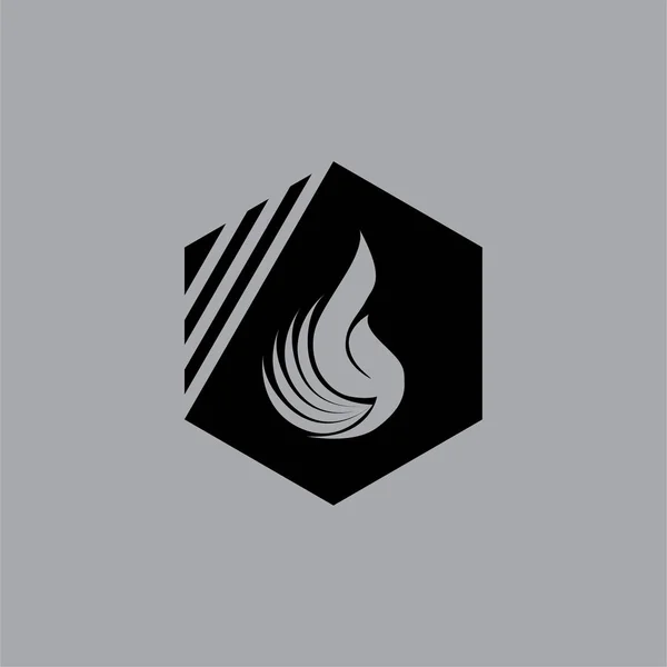 Design do logotipo fogo — Fotografia de Stock