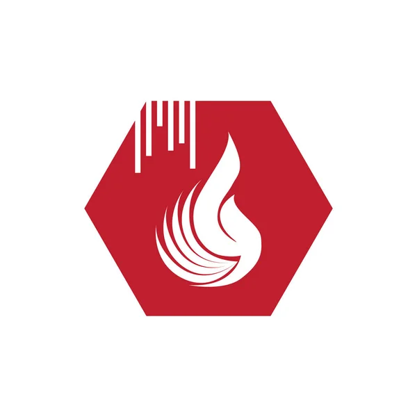 Design do logotipo fogo — Fotografia de Stock