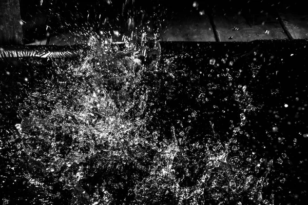 Splash of water. Isolate on black background — Stock Photo, Image