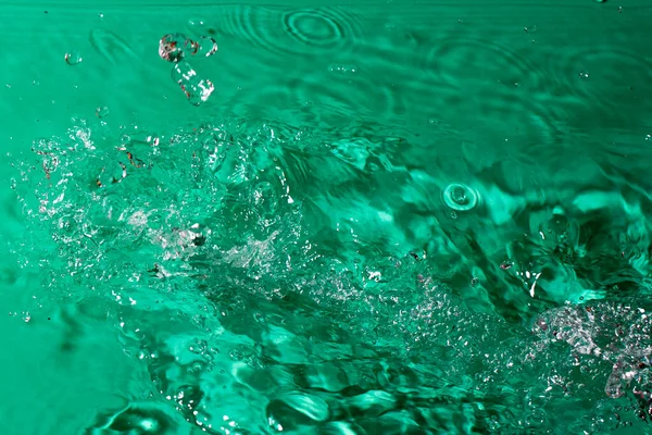 Salpicadura Agua Sobre Fondo Negro Aislado — Foto de Stock