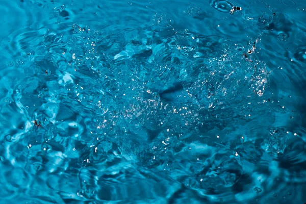 Splash Water Blue Background Abstract Wallpaper — Stock Photo, Image