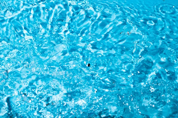 Wasserspritzer Auf Blauem Hintergrund Abstrakte Tapete — Stockfoto