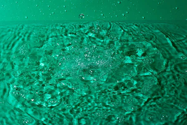 Всплеск Воды Черном Изолированном Фоне — стоковое фото