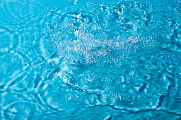 Splash Water Blue Background Abstract Wallpaper — Stock Photo, Image