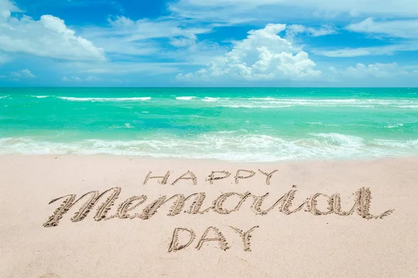 Memorial day background on the beach near ocean — Stock Photo, Image