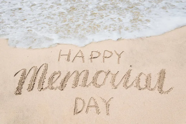 Memorial Day bakgrund på stranden nära Ocean — Stockfoto