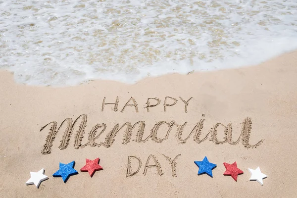 Memorial Day achtergrond op het strand in de buurt van Ocean — Stockfoto
