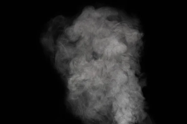 Fehér füst sötét háttérrel. — Stock Fotó