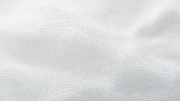 Textura Tela Blanca Muestra Una Sensación Suave Cómoda Fondo Abstracto — Vídeos de Stock