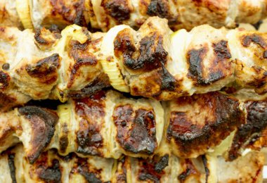 Barbekü domuz eti yanıyor