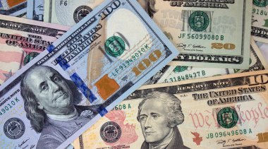 Amerikan dolar yakın çekim