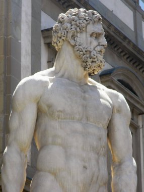 Herkül ve Floransa Kakus heykeli. Tuscany sanatı