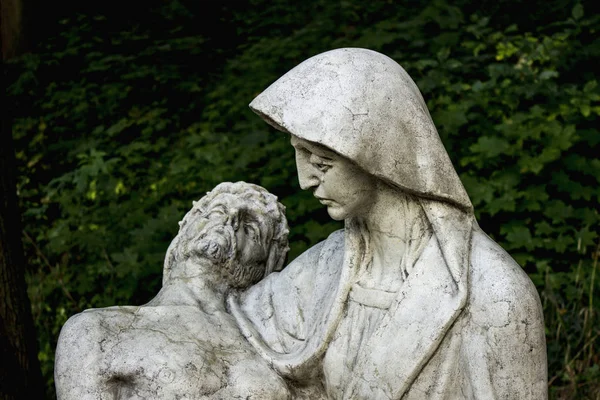 Virgin Mary Cries Cross — Stock Photo, Image