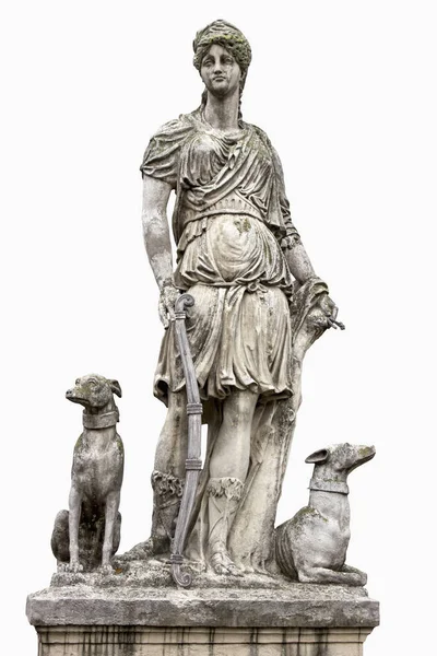 ダイアナを狩猟の女神 古代彫刻 — ストック写真