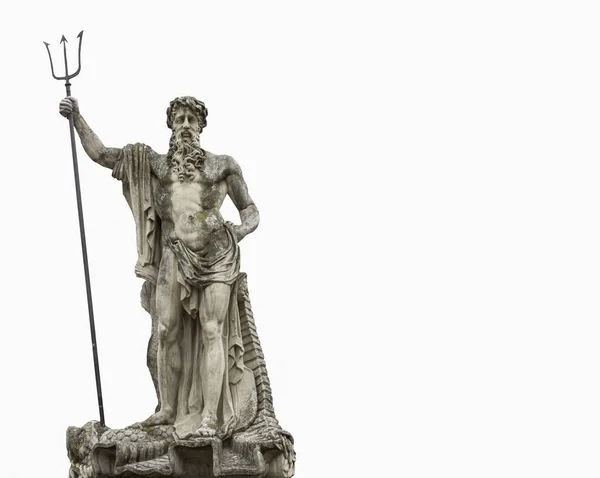 Statua Del Dio Romano Dell Acqua Nettuno Nella Mitologia Greca — Foto Stock