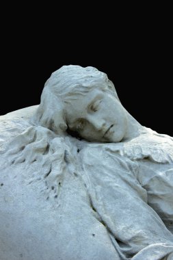 kadın bir anıt acı