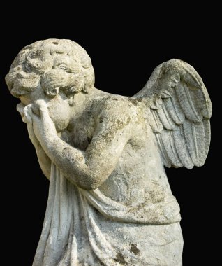 Muzdarip bir melek heykeli