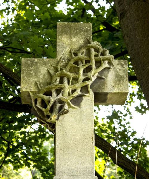 Vieja Cruz Cementerio —  Fotos de Stock