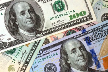 Amerikan dolar yakın çekim