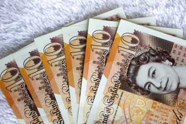 İngiliz Pound yakın çekim