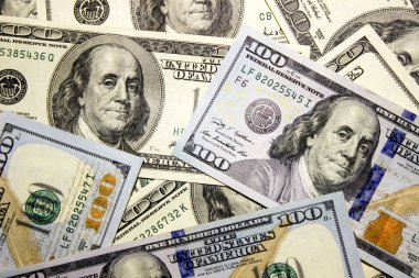 Amerikan dolar yakın çekim