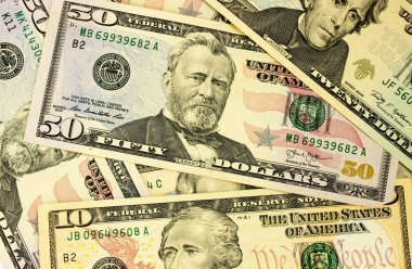 Amerikan dolar yakın çekim