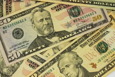 Amerikan dolar yakın çekim