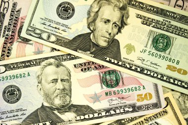 Amerikan dolar yakın çekim