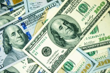 Amerikan dolar yakın çekim