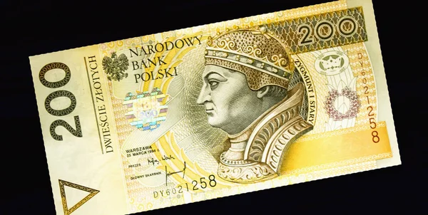 Польський Злотий Національної Валюти — стокове фото