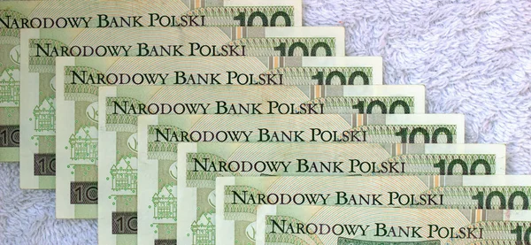 Польський Злотий Крупним Планом — стокове фото