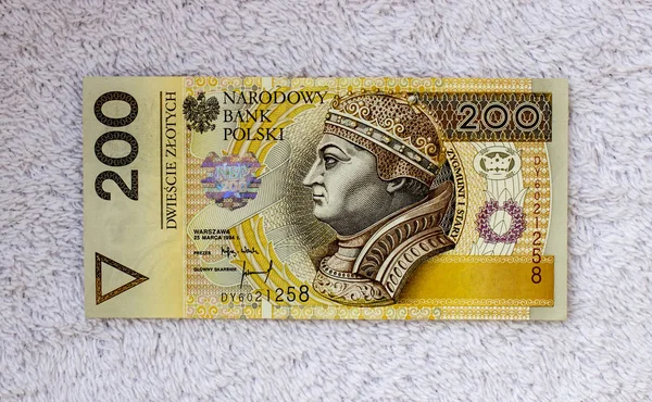 Polska Zloty Närbild — Stockfoto