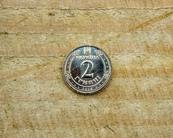 Moneda Ucraniana Cerca —  Fotos de Stock