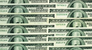 Amerikan dolar yakın çekim